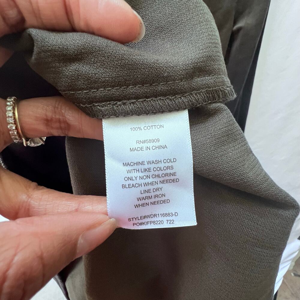 NWT Copper Key. Long Sleeve Corduroy Babydoll Dress Women's Size XS - Picture 6 of 6